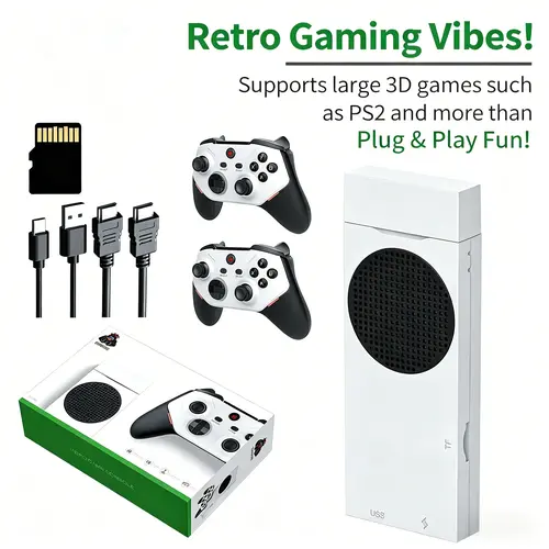 LASTEND 2026 New Retro Game Console | 128GB Storage | Dual Wireless Controllers | HDMI Display Output | Classic Family Gaming Device for Kids & Adults Game Box Video Game Machine, Retro Games, Home Entertainment