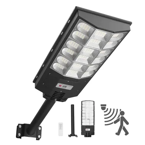 VEVOR 12000W Solar-Powered LED Exterior Security Flood Light, 900000LM Energy-Saving Solar Lights Outdoor, Ground-Mounted Dusk-to-Dawn Lighting with Motion Sensor, 240° Wide-Angle, 25000mAh, IP65 Waterproof, Easy to Install, No Wiring for Driveways,techvi