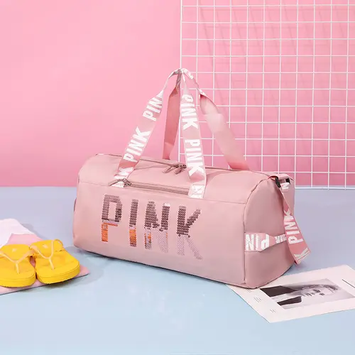 Cute Travel Duffel Bag for Women with Shoe Compartment, Large Capacity Waterproof Gym Weekender Bag for Yoga School Overnight Trip