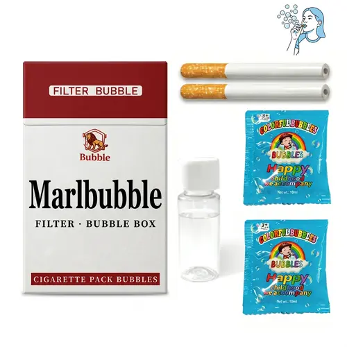 Newly Upgraded SummerVibes Fake Cigarette Shape Bubble Blower Toy - Mini Sticks, Stress Relief Accessory, Fun Bubbles, Oddities Gifts, Party-Ready Gift, Suitable for All Ages to Unwind