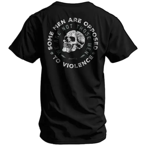 Some Men Are Opposed To Violence We Are Not Those Men Casual Graphic Print Short Sleeve Crew Neck T-Shirt Anime Acid Washed Vintage Retro Heart Hands USA Mexico Flag Unisex boxy fit shirt lemon  demon hood ville