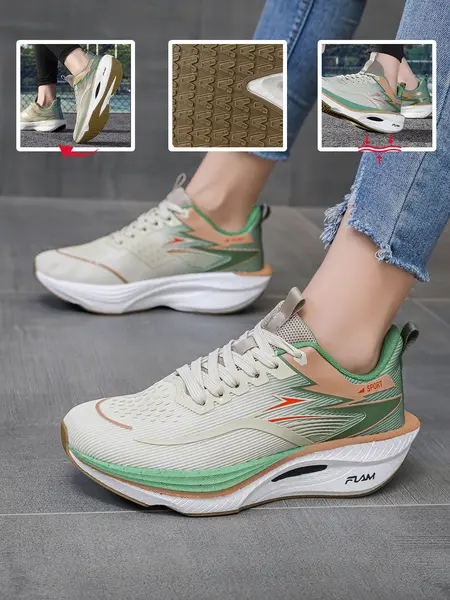 2026 New Couple Running Shoes, Lightweight Breathable Mesh Sport Sneakers, Comfortable Textile Casual Shoes for Men and Women