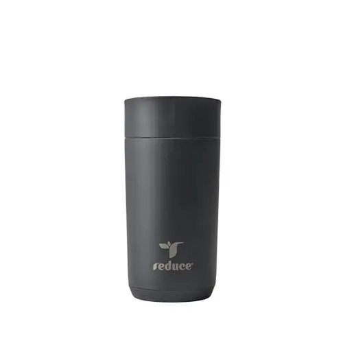 Reduce Perk 10oz Insulated Stainless Steel Vacuum Flask - Leakproof Travel Tumbler with Lockable Anti-Scalding Lid, Insulation Feature, Fits Car Cup Holders, Portable Kitchen Drinkware, Mug for Coffee, Tea, or Water