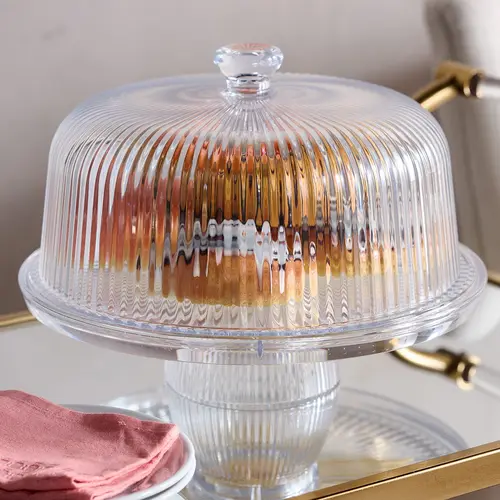 Home Reflections 3-in-1 Cake Stand, Platter, or Punch Bowl
