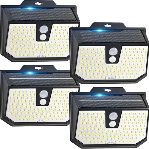 MATULSA Solar Motion Sensor Fence Lights - IP65 Rated Energy-Saving Automatic Sensor Outdoor Wall Lights for Decks, House (2/4/8/12/16pcs Available)