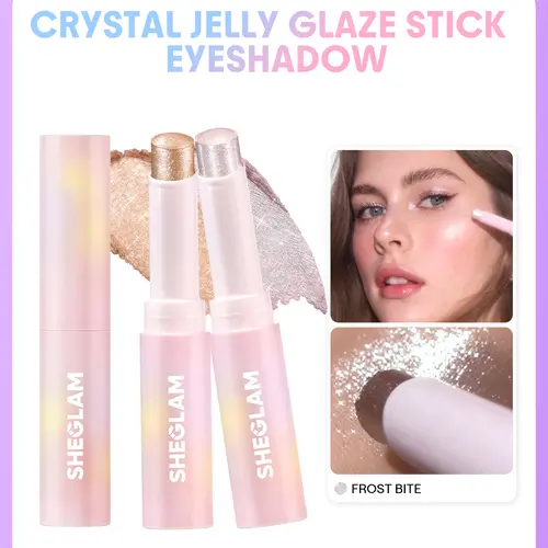 【FREE SHIPPING】SHEGLAM Crystal Jelly Glaze Stick Multi-Use Glitter Shimmer Eyeshadow Highlighter Diamond