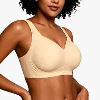As Fairy Curvy Women Plus Size Wireless Bra - Wide Straps, Full Coverage, Strong Support, Breathable Soft High Elasticity, Wide Side Panels, Seamless Minimalist Daily Underwear (Plussize Bras for Women)