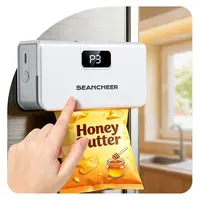SEANCHEER TX-007 Rechargeable Mini Bag Sealer, 6 Adjustable Levels Heat Sealer with Magnet & Cutter, Portable Bag Resealer for Chip, Mylar & Plastic Bags - Gift for Women Mom Wife Men Dad Husband Friends.,back to school,back to school haul