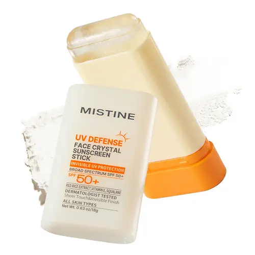 【NEW】【MISTINE Official】UV Protection Crystal Sunscreen Stick SPF50+ | High-Performance Outdoor Sun Protection | For Face & Body | Portable for Easy Reapplication | Wider Coverage #summerwins