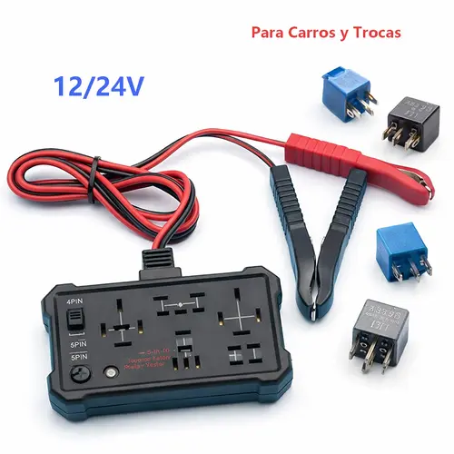 summerwins Pro 7-in-1 Automotive 12V-24V Universal Pin Relay Voltage Tester - Battery & DC Circuit Diagnostic Repair Tool for Cars Trucks, Automotive Hardware Tool, Automotive Battery Relay Tester,back to school,back to school haul