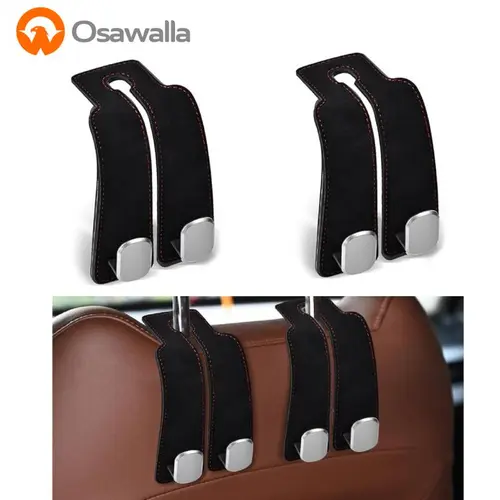 Car Seat Back Storage Hook, Car Purse Hook, Car Seat Hooks for Headrest, Car Hooks for Purses and Bags Cute (Black-2 Pack) fathersdaygift,back to school,back to school haul