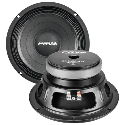 1x PRV Audio 8MB450-4 V2 8" Midbass Woofers 900 Watts 4 Ohm - PRV 8MB Speaker