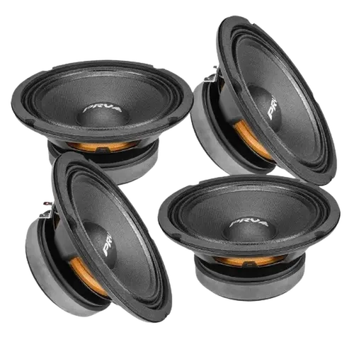 4x PRV Audio 6MB200 v2 Midbass Car Audio 6.5" Speakers 8 Ohm 6MB PRO 800 Watts