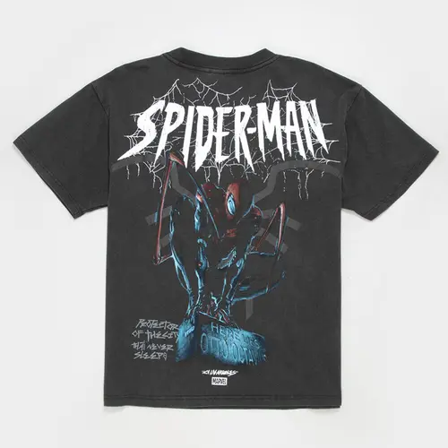 CVLA x Marvel Spider-Man Web Of The City Mens Boxy Tee