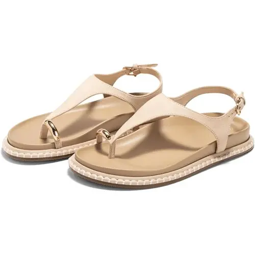Coutgo Women's Cute T-Strap Flat Rubber Sandals with Toe Ring, Comfortable Summer Beach Flip Flops for Women, Flipflop, Women's Sandals,back to school,back to school haul