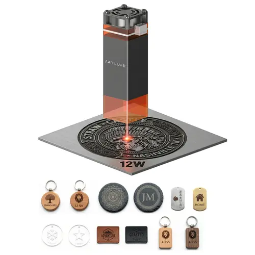 Artilume T1 12W /7W Laser Module Upgrade High Power Laser Engraving Module Faster Engraving Stronger Cutting Performance FathersDayGift