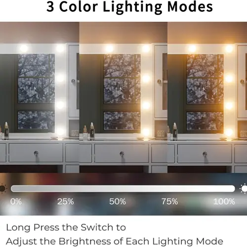 FUSOU Vanity Table LED Light Bulb with Switch, Replacement Use Led Lightbulbs for Home Supplies Home Decor Hanging Decor