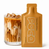 POCA Caramel Flavor Organic High Fiber Sugar-Free Coffee Syrup - Low Calories Plant-Based Squeeze Bottle Drink Flavoring Syrup for Beverages & Coffees
