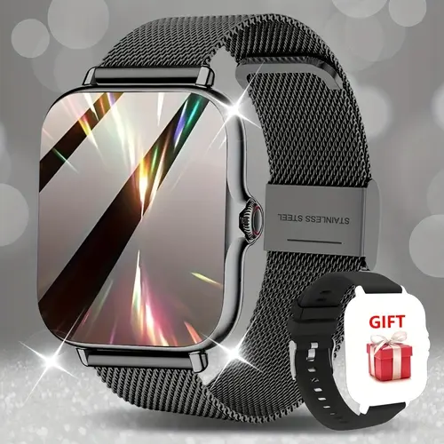 Full Touchscreen Smartwatch for Men and Women, Wireless Bluetooth-Compatible Calling, Multiple Sports Modes, Digital Smart Watch, Alloy Case Multifunction Fitness Watch, Trendy Gift Idea