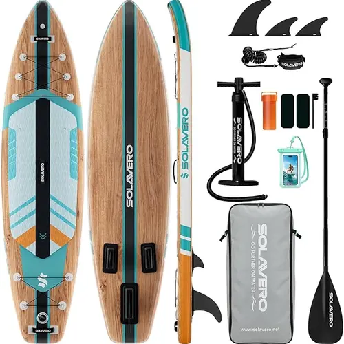 11'6"Inflatable Paddle Board with Premium SUP Board Accessories, Paddle Board with Anti-Slip EVA Deck for Youth&Adults of All Skill Levels,SUP Board with Seat for Yoga,Fishing,Surf  HLFURNITURE summerwins,home decor,camping essentials
