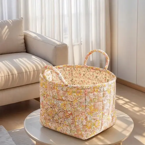 Bohemian Floral Print Large-Capacity Durable Laundry Basket - Foldable Multi-Functional Home Organizer for Clothes, Toys, Laundry, Decoration, Suitable for Car Trunk, Backseat, Bedroom