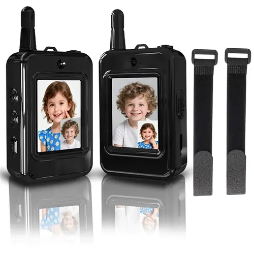 Kids Video Walkie Talkies 2-Pack with Camera, Long Range Communication, Colorful Audio, Indoor/Outdoor Play Toy for 3-12 Year Olds, Talk While Exploring Holiday Gift