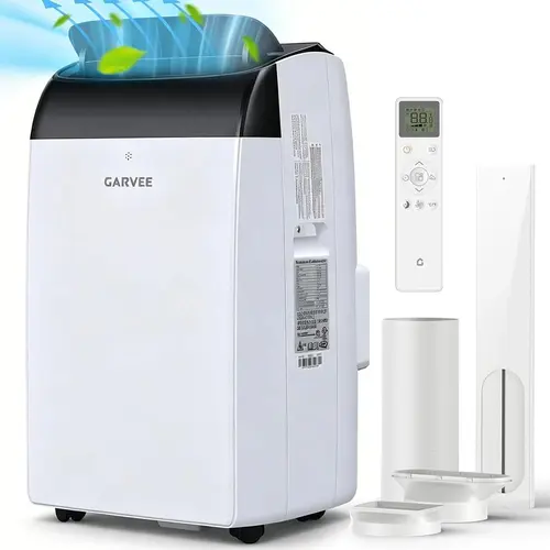Garvee 14000BTU Portable Air Conditioner, Takywep 3 in 1 Fast Cooling, Dehumidifier & Fan Modes Portable Air Conditioner, Auto Swing, with Sleep Mode for Home Up To 750 Sq.FT
