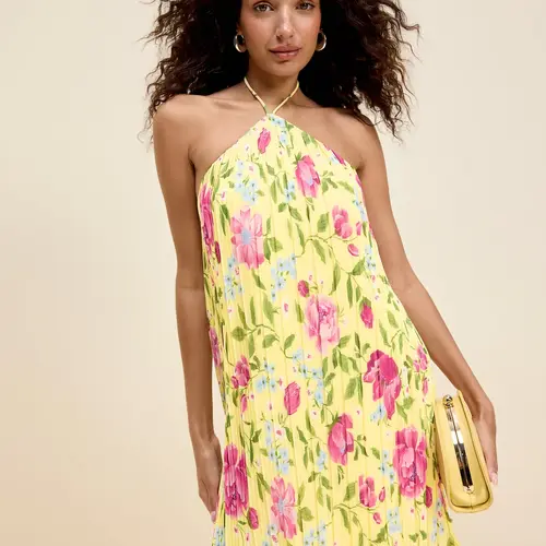 Old Navy Women's The Occasion by Pleated Halter Swing Mini Dress