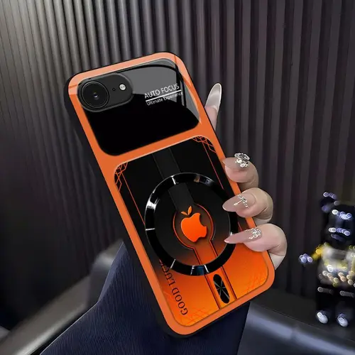 Luxury Sports Car Aesthetic MagSafe Casing - Anti-Scratch Magnetic Glass Cover, Smartphone Cellphone Protection Accessories for iPhone 16e-975