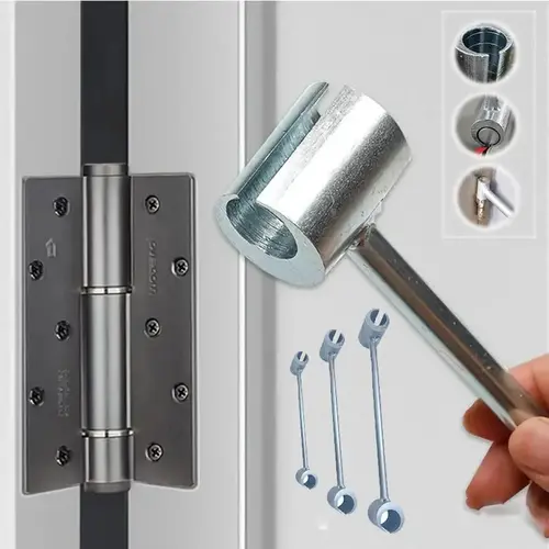 Hinge Hole Adjustment Wrench, Adjustable Hinge Hole Opener, 14-25mm Hinge Repair Tool, Universal Manual Hand Tool for Home & Office Use, Hardware Tool