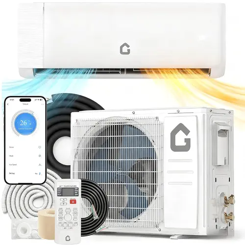 24,000 BTU Mini Split Air Conditioner and Heat Pump, 21 SEER2 Ultra Quiet 208-230V Ductless AC with WiFi & Alexa Control, Cools/Heats up to 1500 Sq.Ft, Easy Installation Kit