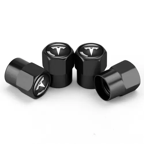Aluminum Tire Valve Caps for Tesla Models, Durable & Stylish Design, Universal Fitment for All Tesla Vehicles, Enhance Your Ride, Tyre Caps