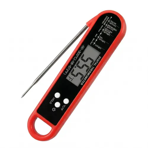 Digital Meat Thermometer 0.5s Instant Read ±0.5°F High Accuracy Food Temperature Probe for Cooking Kitchen Gadgets Essentials Tools Gifts for Men Dad Chef for Oven Grill BBQ Smoker Candy Baking Home Outdoor Use