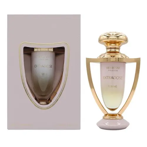 Arabiyat Prestige Extradose Femme Women's EDP Spray (2.7 fl oz) - Arabian Elegant Fruit-Scented Blackcurrant Floral Jasmine Perfume, Aromatic Citrusy Citrus Women's Fragrance, Playful Glamorous Floral-Woody-Gourmand Bouquet, Spray On