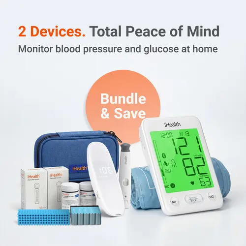 Total Peace of Mind：Monitor blood pressure and glucose at home