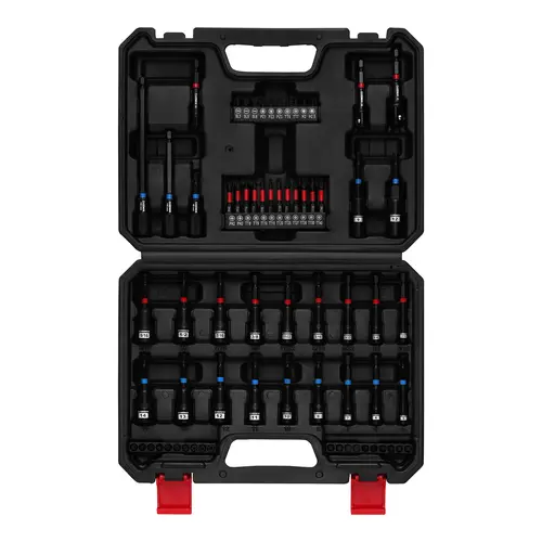 68-Piece Magnetic Nut Driver Set for Impact Drill, Metric & SAE, Includes Screwdriver Bits, Quick-release Bit Extension Holder, Socket Adapters & Wing Nut Driver DEALS FOR YOU DAY