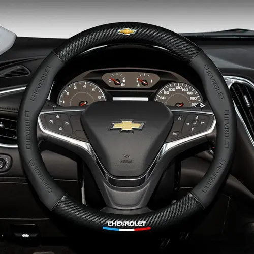 Chevrolet Car Steering Wheel Cover, Fits Aveo Bolt Onix Cruze Spark Cavalier Colorado Laceti Trailblazer Silverado Tahoe Traverse, Steering Wheel Decor, Car Accessories