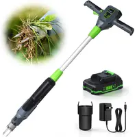 Cordless Portable Electric Weed Puller Tool, 21V 2.0Ah Batteries with Charger, 3-Claw Steel Head with Head Cover, Ergonomic Handle, Garden Weed Removal Tool, Ideal Gift for Garden Enthusiasts, Lawn Gardens