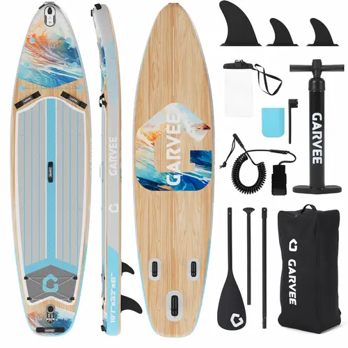 Garvee 11Ft Inflatable Paddle Board,Inflatable Stand Up Paddle Boards with Premium SUP Accessories,450LB High Weight Capacity Wide for Beginners, Large Paddle with Camera Mount,summerwins,bathingsuitwomenset