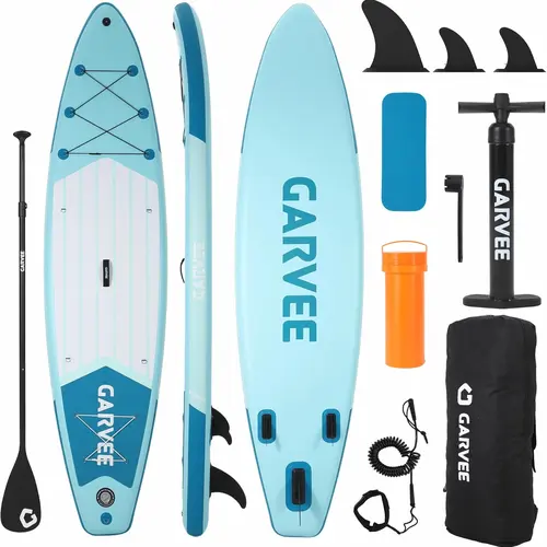 Inflatable Stand Up Paddle Board 10' 6" with Premium SUP Paddle Board Accessories,Anti-Slip EVA Deck, 450LB High Weight Capacity Wide Stable Stand Up Paddle Board for All,summerwins,bathingsuitwomenset