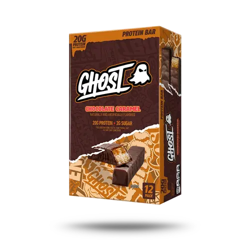 GHOST PROTEIN BARS | Chocolate Caramel - 12 Pack