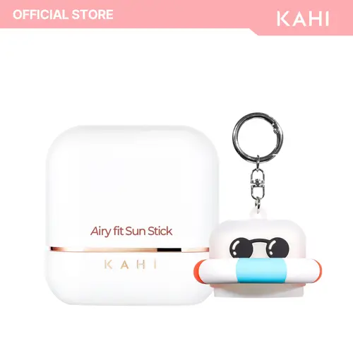 KAHI Waterproof Facial Sunscreen Stick SPF 50+ - Hydrating Dual-Function SPF Stick Facial Sunscreen & Sun Care with Advanced Sun Filters, Lightweight Korean Skincare, No White Cast, 0.49 oz, for Adults, Sunny Days, All Skin Types