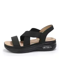 mysoft Women's Open-Toe Air Cushion Slingback Sandals - Elastic Band, Platform Walking Shoes, Casual Outdoor Wedge Sandals for Women, Summer Comfortable Footwear,summerwins,summeroutfits,vacationoutfits,beachoutfits