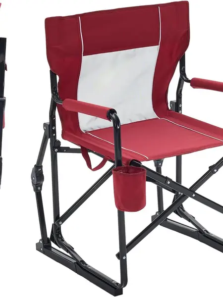 400LBS Heavy-Duty Folding Chair for Indoor & Outdoor – Portable with Mesh Back, Cup Holder & Carry Handle for Home, Balcony, Events