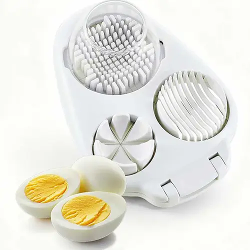 3-in-1 Multifunctional Egg Slicer, Stainless Steel Egg Cutter for Boiled Eggs, Century Eggs, Strawberry and Soft Fruits, Easy Egg Slicer Chopper for Salads, Bento and Kitchen Prep#SummerWins #DealsForYouDays#midyearsale, Meal Prep, Healthy Meal Prep