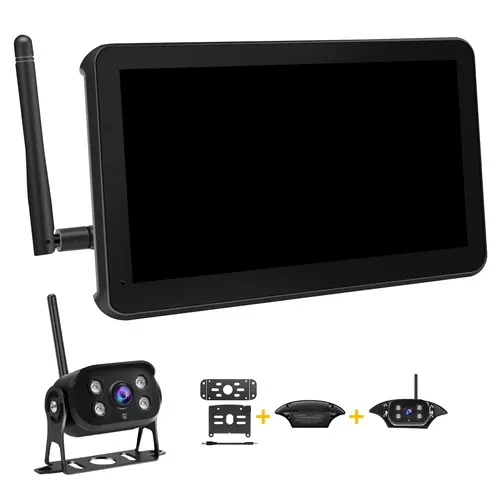 Wireless RV Backup Camera with 7" Touch Screen Monitor, Compatible with Furrion Pre-Wired, 1080P Digital Rear View Cam System for Truck Trailer Camper, 4-Channel Support, Night Vision Summervibes