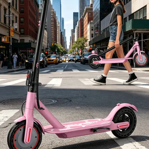 A MAXSHOT Foldable Electric Scooter for Adults & Big Kids | Multi-Speed 9-22MPH, Multi-Range 6.5-50Miles | Dual Suspension, 10-14" Tires, APP Control Commuter EscooterA