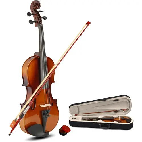 Glarry Premium 1/2 Size Acoustic Violin Instrument Set for Beginner Kids - 1/5 Size Option, Rosewood Craftsmanship, Case, Rosin, Bow, Manual (TikTok Shop Back to School)