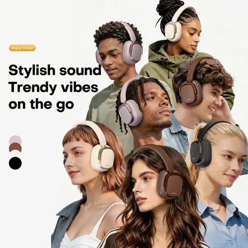 【ANC】Over-ear noise-canceling headphones Bluetooth-compatible Headset For Sports,Gaming tiktokshopbacktoschool,back to school,back to school haul