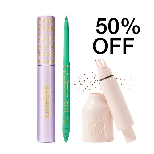 tarte festival glam kit - tubing mascara, freckle pen & duochrome eyeliner